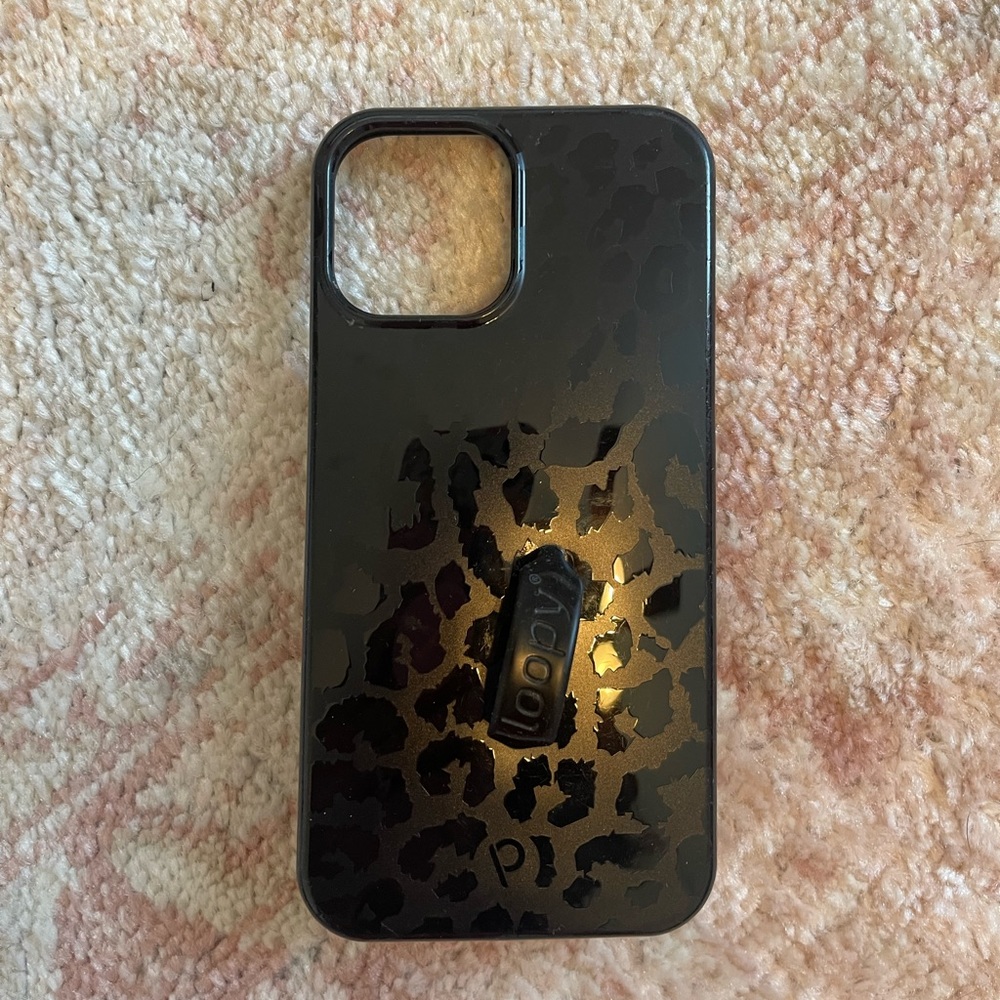 loopy case black leopard print for iPhone 12 Pro Max